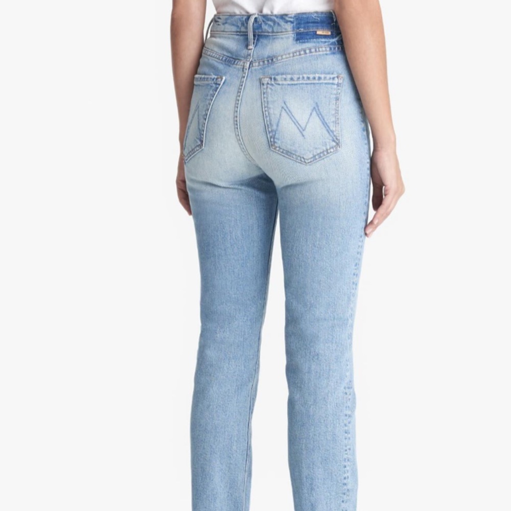 Mother The Button Fly Dazzler Ankle - Heart ( I Confess) Size 29